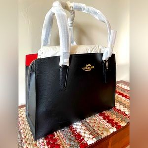 Black Coach tote bag